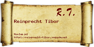 Reinprecht Tibor névjegykártya